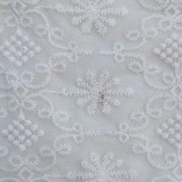 Genuine Kids By Oshkosh 3T White Embroidered Short Sleeve Blouse - Picture 6 of 7